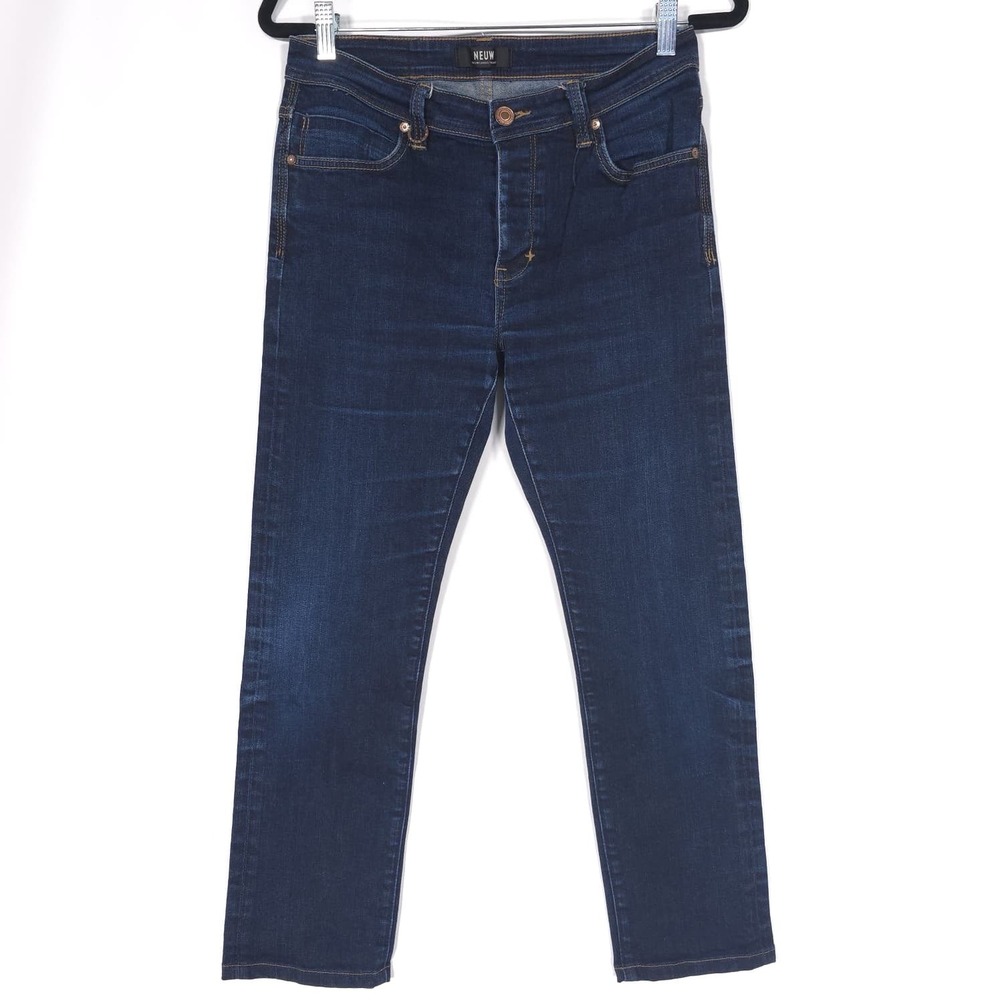 NEUW IGGY Jeans Women's 30x24 Crop‎ Skinny Button Fly (Altered)